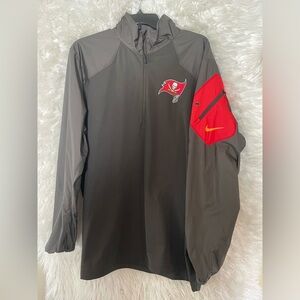 Tampa Bay Buccaneers Nike Dri-Fit NFL Apparel Men’s 1/4 Zip Pullover Jacket-L